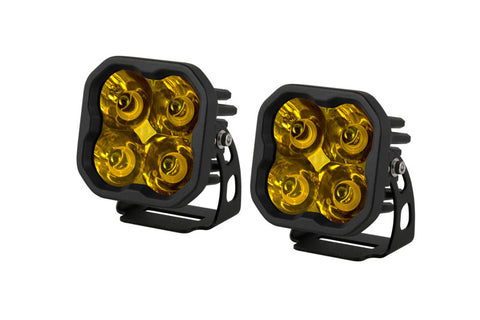 Diode Dynamics SS3 LED Pod Pro - Yellow Spot Standard (Pair) - DD6135P