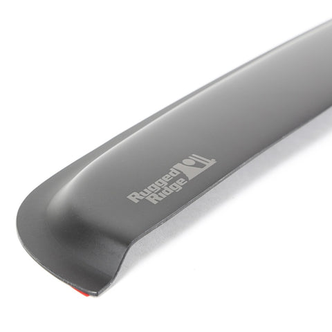 Rugged Ridge Window Visor Rear Black Tape 99-14 F250-F550 Crw - 81349.87