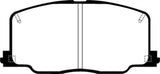 EBC 90-91 Lexus ES250 2.5 Redstuff Front Brake Pads - DP3725C