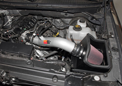 K&N 11-13 Ford Edge 3.5/3.7L-V6 Silver High Flow Performance Kit - 77-2583KS
