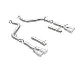 MagnaFlow Axle-Back, SS, 2.5in, Quad Split Rear 3.5in Tip 2015 Dodge Challenger 3.6L V6 - 19218