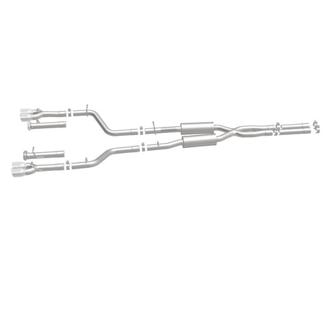 MagnaFlow Cat-Back, SS, 2.5in, Quad Split Rear 3.5in Tip 2015 Dodge Challenger R/T 5.7L - 19209