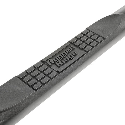 Rugged Ridge 3in Round Side Step Fine Textured Black 2020 JT - 11591.14