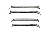 AVS 81-89 Lincoln Town Car Ventshade Front & Rear Window Deflectors 4pc - Stainless - 14202