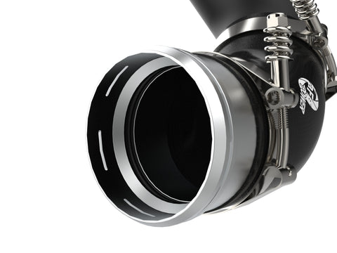 aFe Bladerunner Intercooler Cold Charge Pipe Black 3.5-2.75in 2021+ Ford F-150 V6-2.7L (tt) - 46-20479-B