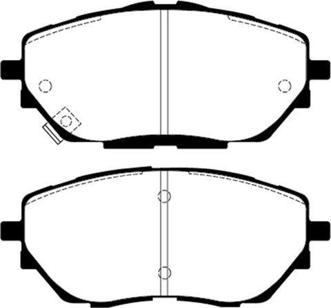 EBC 2017+ Toyota C-HR 2.0L Yellowstuff Front Brake Pads - DP42368R