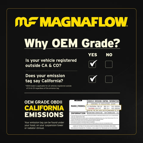 MagnaFlow Conv Univ 1.75 Single O2 Boss - 53133