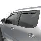 EGR 2022+ Nissan Frontier In Channel Window Visors Front/Rear Set - Dark Smoke Crew Cab - 576041