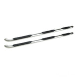 Westin 2015-2018 Chevy Silv 2500/3500 Crew Cab (8 ft Bed) Platinum 4 Oval WTW Nerf Step Bars - SS - 24-54590