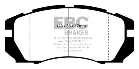 EBC 95-96 Subaru Impreza 2.2 Bluestuff Front Brake Pads - DP5966NDX