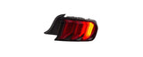 Raxiom 15-23 Ford Mustang Euro Style LED Tail Lights- Gloss Black Housing- Red Lens - 412123