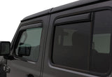 AVS 2018 Jeep Wrangler Unlimited (4-Door) Ventvisor In-Channel Window Deflectors 4pc - Smoke - 194811