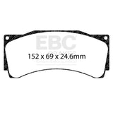 EBC Racing Alcon CAR89 SR-21 Sintered Race Brake Pads - DP8080.18SR21