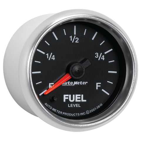 Autometer GS 2 1/16in. 0-280 Ohms Fuel Level Gauge - Stepper Motor - 3810