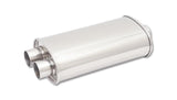 Vibrant StreetPower Oval Muff 5inx9inx15in long Muff body 2.5in in I.D. x dual 2.25in out CenterDual - 1110