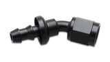 Vibrant Push-On 30 Degree Hose End Elbow Fitting Size -12AN - 22312