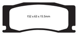 EBC 08-09 Jaguar XKR 4.2 Supercharged (Portfolio) Yellowstuff Front Brake Pads - DP42111R
