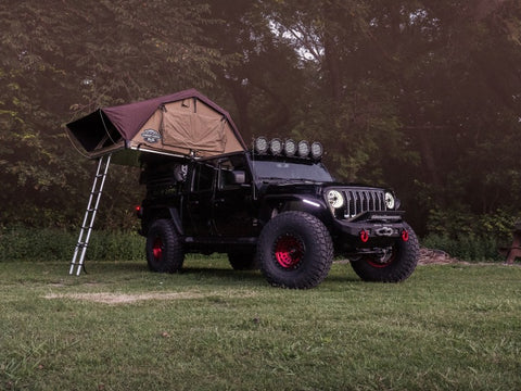 Road Armor Universal 5ft Bed TRECK Adj Bed Rack - Tex Blk (w/o Brackets) - 500BRS52B