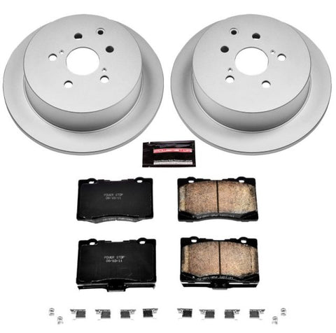 Power Stop 10-15 Lexus RX350 Rear Z17 Evolution Geomet Coated Brake Kit - CRK5864
