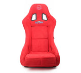 NRG FRP Bucket Seat ULTRA Edition - Medium (Red Alcantara/Pearlized Back) - FRP-303RD-ULTRA