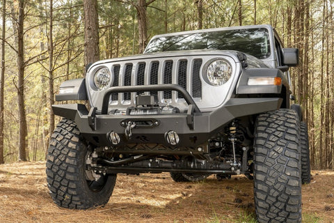 Rugged Ridge HD Bumper Full Width Front 07-18 Jeep Wrangler JK 18-20 Jeep Wrangler JL 2020 JT - 11540.31
