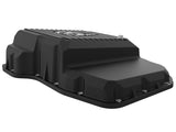 aFe Transmission Pan (Black w/ Machined Fins) 13-19 Dodge Diesel Trucks L6-6.7L (td) - 46-71160B