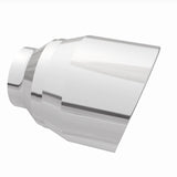 MagnaFlow Tip Stainless Double Wall Round Single Outlet Polished 4.5in DIA 2.5in Inlet 5.75in Length - 35224