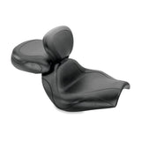 Mustang 02-08 Honda VTX1800C Sport Touring 2PC Seat w/Driver Backrest - Black - 79271