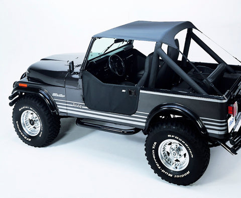 Bestop 76-86 Jeep Cj7 Traditional Bikini (Charcoal / Gray) - 52508-09