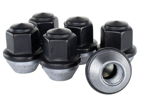 Ford Racing M12 x 1.5 Black Lug Nut - Set of 6 - M-1012-BR