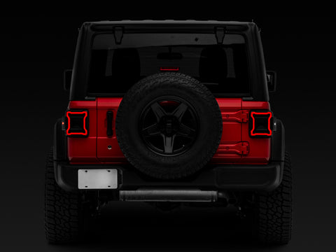 Raxiom 18-22 Jeep Wrangler JL Axial Series Plateau LED Tail Lights- Black Housing (Smoked Lens) - J150581-JL