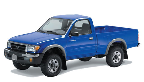 Bushwacker 95-00 Toyota Tacoma Fleetside Extend-A-Fender Style Flares 4pc w/ 4WD Only - Black - 31911-11