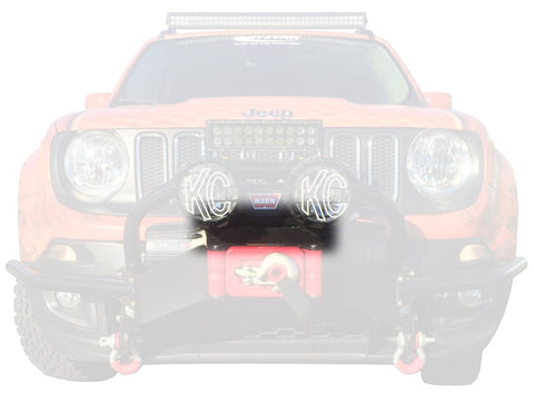 Daystar 2015-2018 Jeep Renegade Winch Bumper Light Bracket - KJ50002BK
