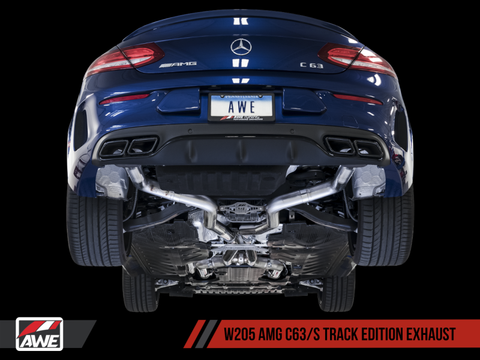 AWE Tuning Mercedes-Benz W205 AMG C63/S Coupe Track Edition Exhaust System (no tips) - 3020-31020