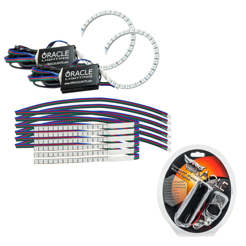 Oracle 18-21 Ford Mustang DRL Upgrade w/ Halo Kit - ColorSHIFT - 1348-330