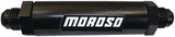 Moroso In-Line Fuel Filter - 6.5in -10An - 40 Micron SS Filter - Aluminum - 65234