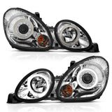 ANZO 1998-2005 Lexus Gs300 Projector Headlights w/ Halo Chrome - 121143