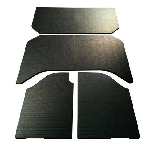 DEI 07-10 Jeep Wrangler JK 4-Door Boom Mat Headliner - 4 Piece - Black Leather Look - 50155