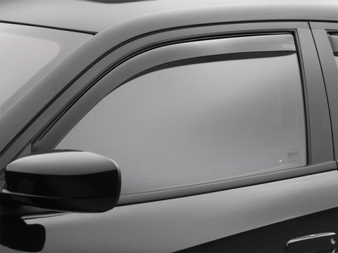 WeatherTech 2011+ Dodge Charger Front Side Window Deflectors - Dark Smoke - 80713