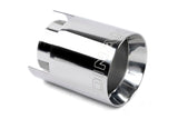 Dinan Double-Walled 4.5in Clamp-On Exhaust Tip - Polished - 4.5in Outlet / 3.25in Inlet - D663-0645-BOX