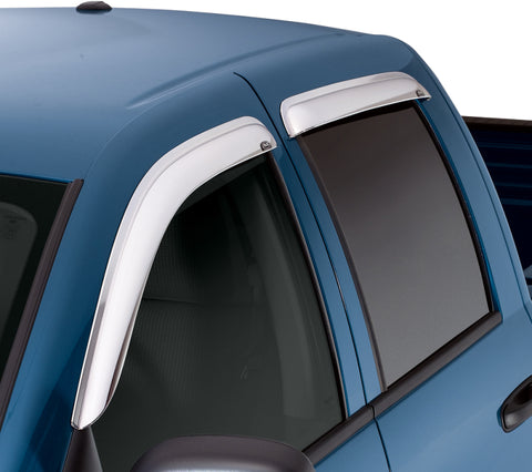 AVS 2019 RAM 1500 Crew Cab Ventvisor Outside Mount Front & Rear Window Deflectors 4pc - Chrome - 684806