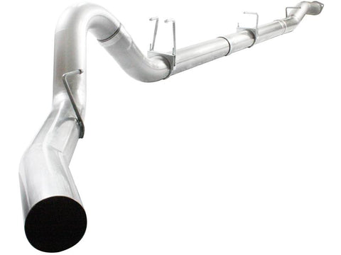aFe ATLAS 5in DPF-Back Alum Steel Exhaust System w/Black Tip 2017 Ford Diesel Trucks V8-6.7L (td) - 49-03090-B