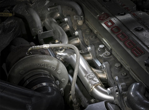 aFe Twisted Steel Header Turbo Manifold (T3) 98.5-02 Dodge Diesel Trucks L6 5.9L (td) - 48-32020