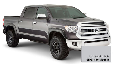 Bushwacker 16-18 Toyota Tundra Fleetside Pocket Style Flares 4pc 66.7/78.7/97.6in Bed - Silver Sky - 30918-53