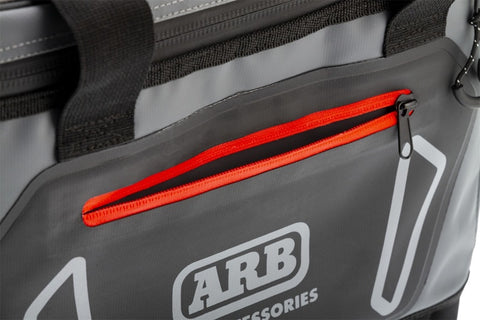 ARB Cooler Bag Charcoal w/ Red Highlights 15in L x 11in W x 9in H Holds 22 Cans - 10100376
