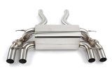 Dinan 19-21 BMW M2 Competition (F87) Free Flow Axleback Exhaust System w/X-Pipe - Black Tips - D660-0082-BLK