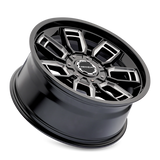 Mayhem 8118 Ordinance 20x9 / 5x127/139.7 BP / 87.1mm Hub Gloss Black Wheel w/ Milled Spokes - 8118-2952BM
