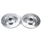 Power Stop 04-07 Mercedes-Benz C230 Front Evolution Drilled & Slotted Rotors - Pair - EBR682XPR
