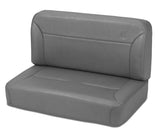Bestop Back Seat - 55-83 Jeep Cj5 Rear Trailmax II Fixed (All Vinyl Charcoal/Gray) - 39437-09