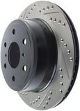 StopTech 05-10 GMC Sierra (w/ Rear Drum) / 07-09 GMC Yukon Rear Right Slotted & Drilled Rotor - 127.66065R